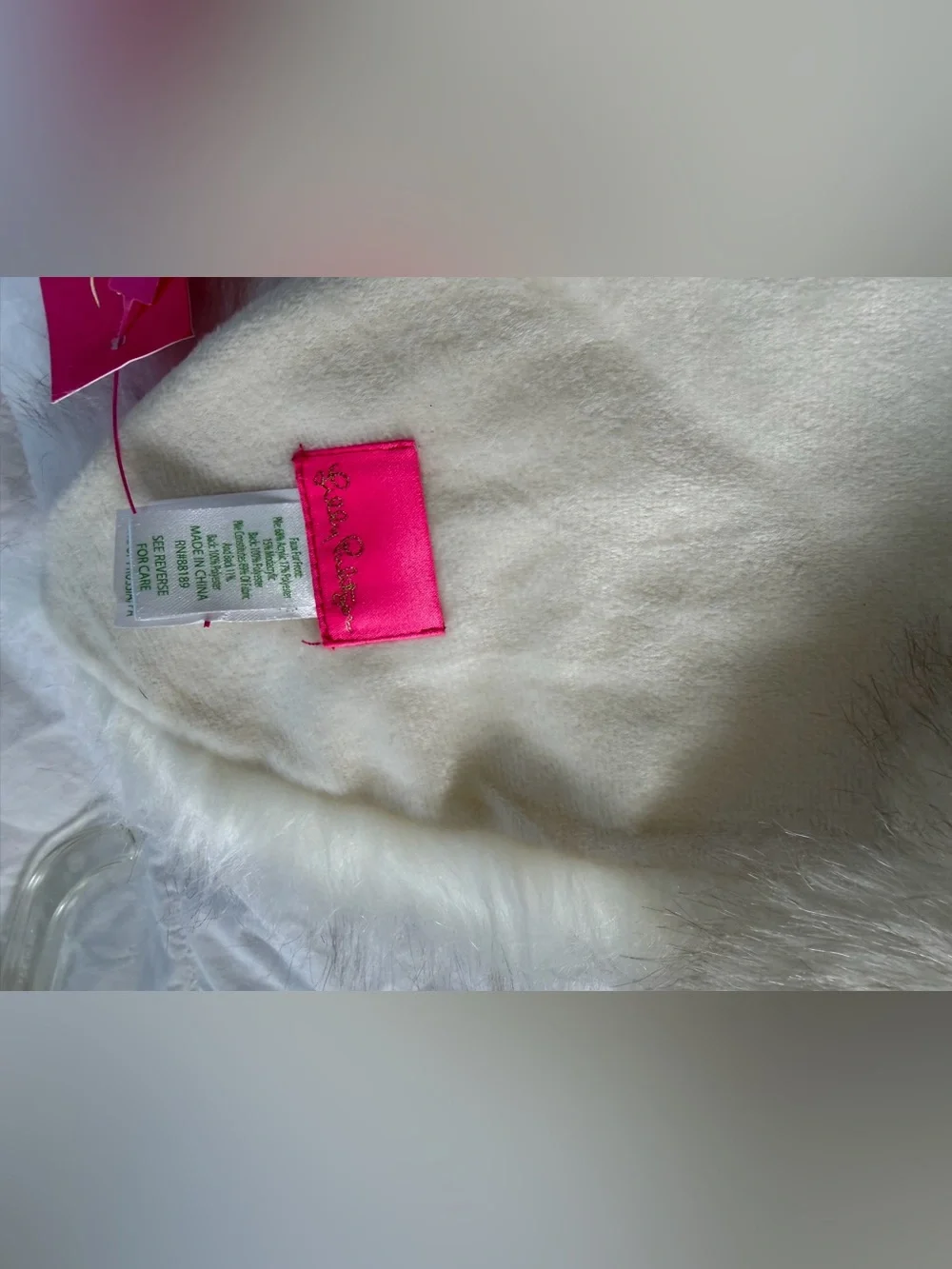 Lilly Pulitzer Ava Faux Fur Scarf OS